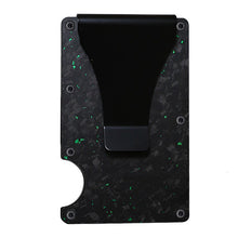 Load image into Gallery viewer, Men's Minimalist Ultra-thin Wallet With Forged Carbon Card Clip