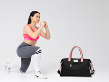 Load image into Gallery viewer, LadyBird Black \ Pink Duffle Bag