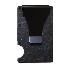 Load image into Gallery viewer, Men's Minimalist Ultra-thin Wallet With Forged Carbon Card Clip