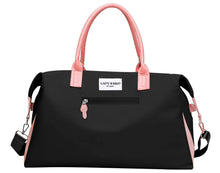 Load image into Gallery viewer, LadyBird Black \ Pink Duffle Bag
