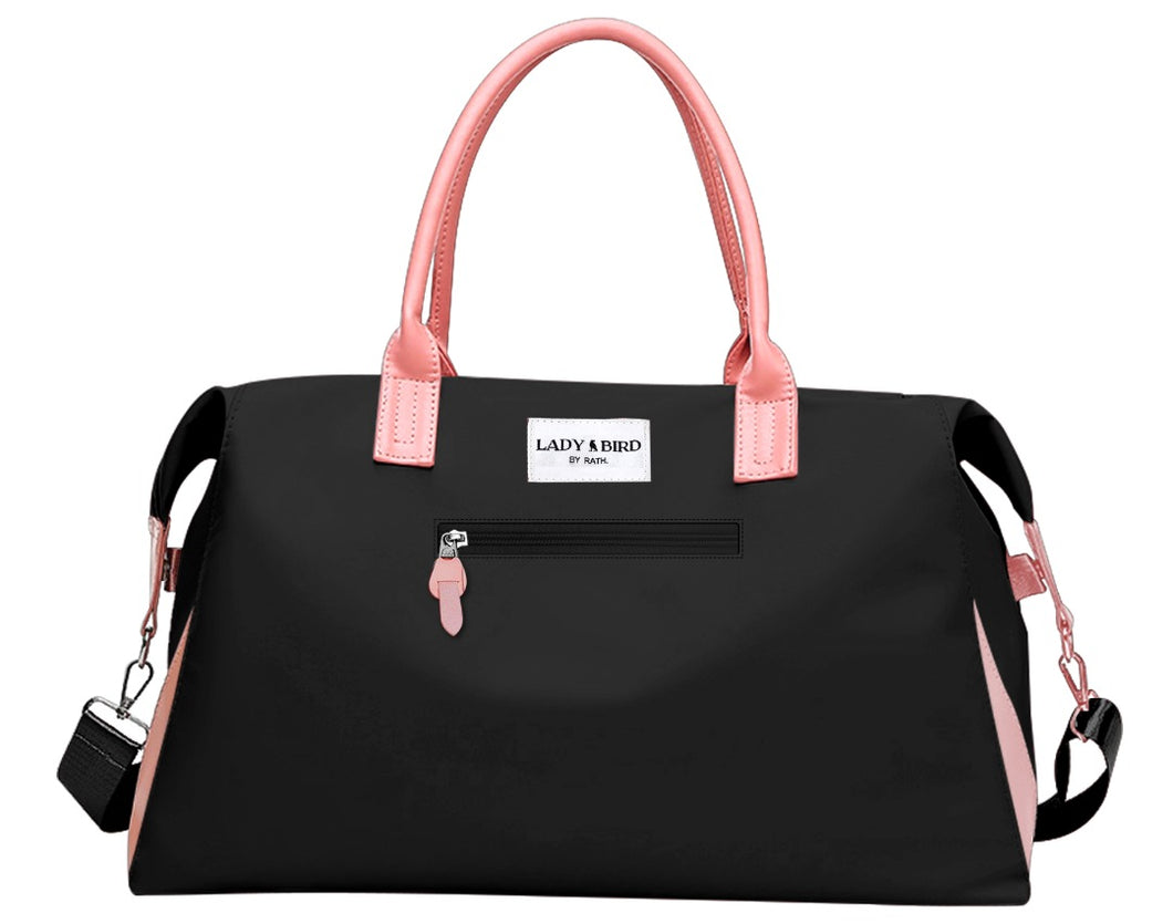 LadyBird Black \ Pink Duffle Bag