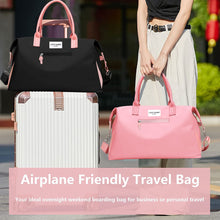 Load image into Gallery viewer, LadyBird Black \ Pink Duffle Bag
