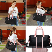 Load image into Gallery viewer, LadyBird Black \ Pink Duffle Bag
